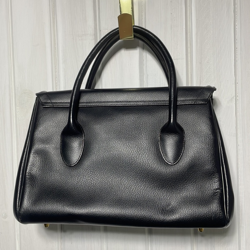 Rolfs Vintage Black Leather Satchel - Picture 3 of 13